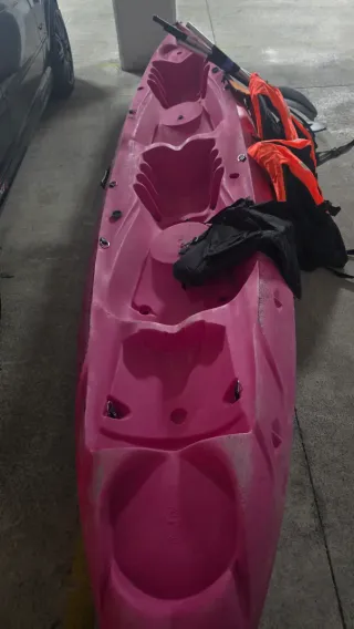 Kayak Doble Autovaciante Rosa