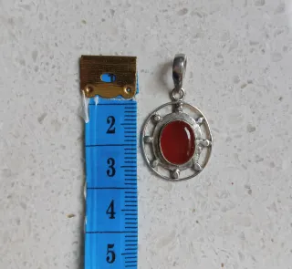 Ciondolo Argento 925 e Corniola