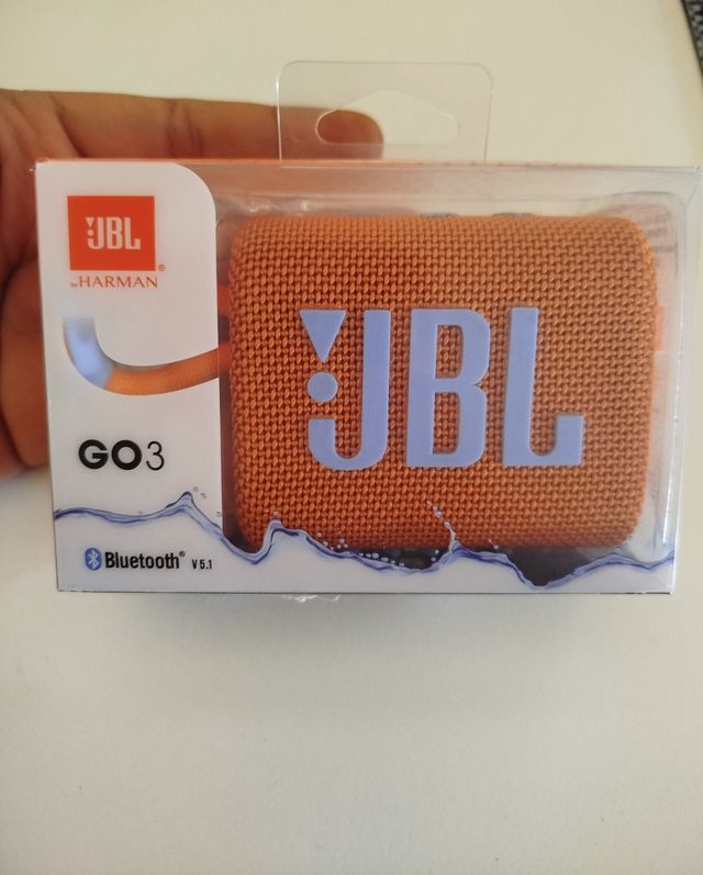JBL GO 3 Alto-falante Bluetooth Laranja Lacrado