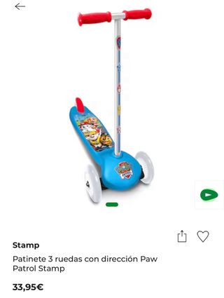 Patinete 3 ruedas Patrulla Canina