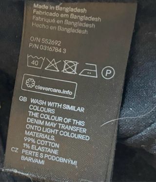 Jeans Uomo Denim Blu