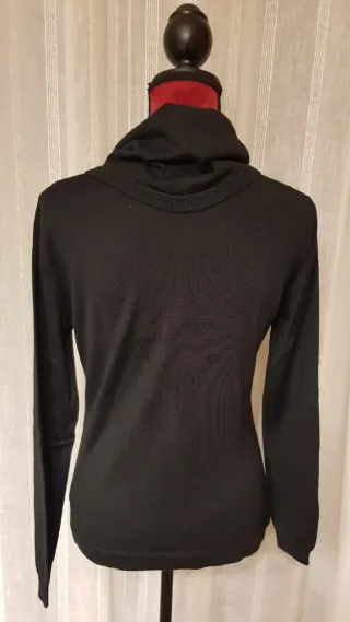 Jersey cuello alto estampado animal print