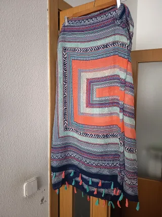 Pañuelo estampado étnico