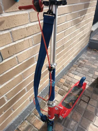 Patinete plegable Oxelo Play 5 Rojo y Azul