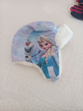 Gorro de nieve Frozen Elsa y Olaf