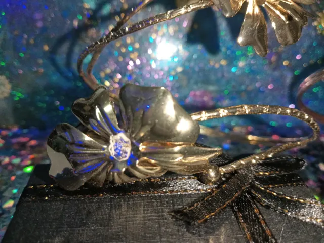 2 Brazaletes Abiertos Mujer Dorados y Plateados