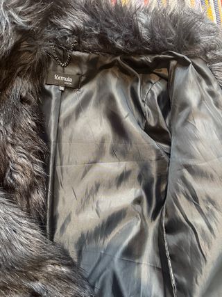 Abrigo pelo sintético Formula Joven 38 negro