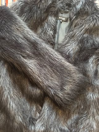 Abrigo pelo sintético Formula Joven 38 negro