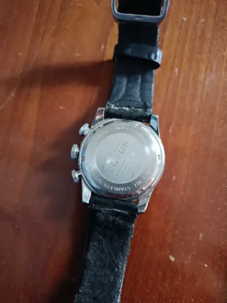 Reloj Lotus Cronógrafo Negro y Plateado
