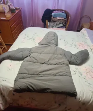 Plumífero mujer verde