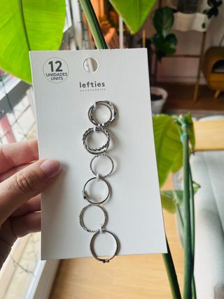 Set 12 Anillos Lefties Plata