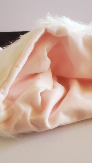 2 Cappelli Natalizi Rosa con Peluche Bianco