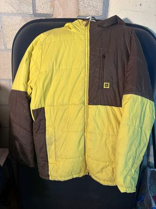 Chaqueta de Snow Burton Amarilla y Marrón
