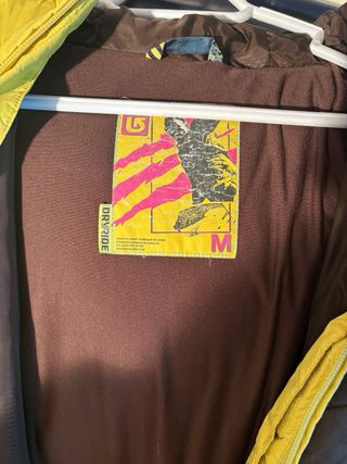 Chaqueta de Snow Burton Amarilla y Marrón