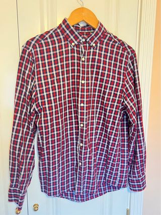 Camisa Milano cuadros azul y rojo