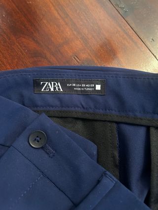 Traje Zara Azul Marino Hombre