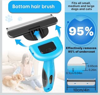 Cepillo Perro & Cepillo Gatos,Autolimpiante Cepillos de Aseo Para Mascotas