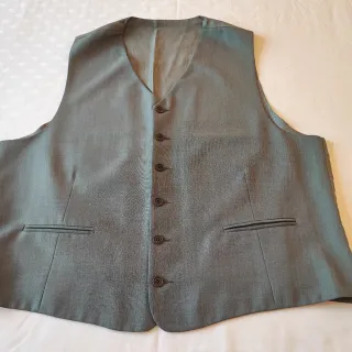 Chaleco de vestir gris hombre