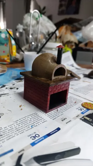 Horno 3D pintado artesanalmente