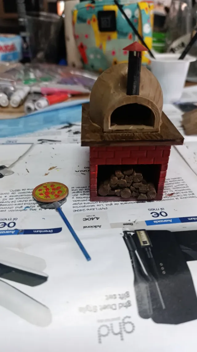 Horno 3D pintado artesanalmente