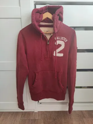 Sudadera Hollister Media Cremallera Talla M