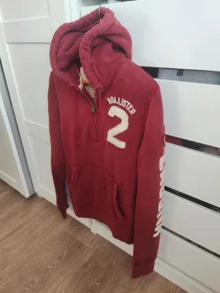 Sudadera Hollister Media Cremallera Talla M