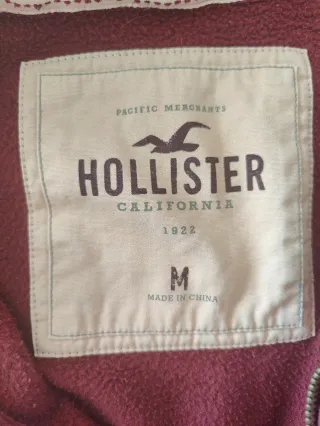 Sudadera Hollister Media Cremallera Talla M