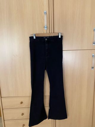 Pantalón campana negro