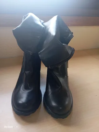 Botín tacón ancho dos posiciones