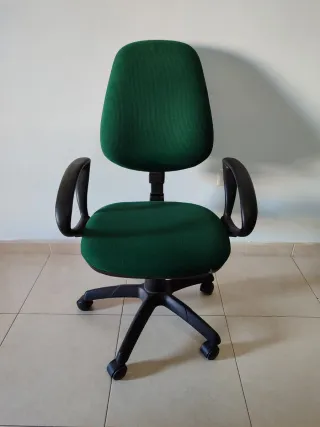 Silla de Oficina Ajustable Verde
