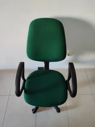 Silla de Oficina Ajustable Verde