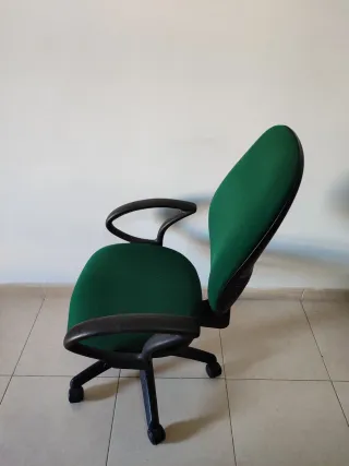 Silla de Oficina Ajustable Verde