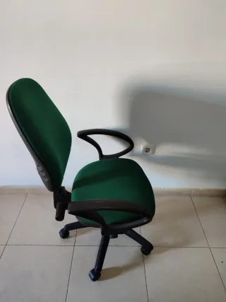 Silla de Oficina Ajustable Verde