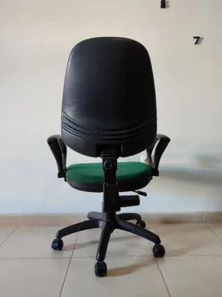 Silla de Oficina Ajustable Verde