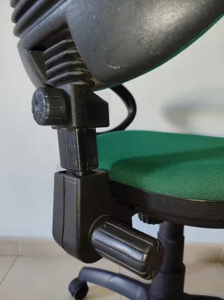 Silla de Oficina Ajustable Verde