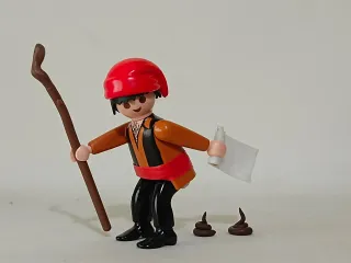 Caganer Playmobil para Belén