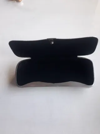 Estuche Trio Gafas Vintage Metal Plateado