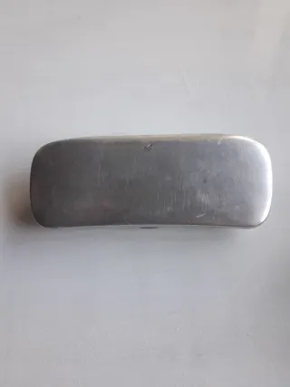 Estuche Trio Gafas Vintage Metal Plateado