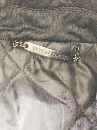 Chaquetón Versace Negra Hombre Diseño