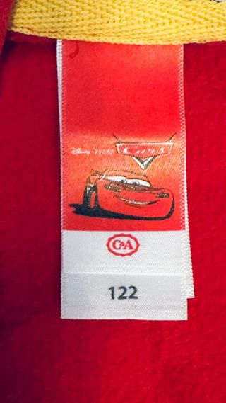 Sudadera Cars Rayo McQueen Talla 122