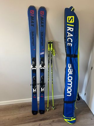 Esquís Salomon S Max SX 165 + fijaciones
