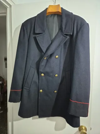 Chaquetón paño azul hombre nuevo