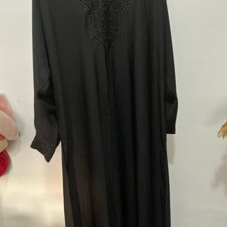 Vestido árabe negro con pedrería XXL
