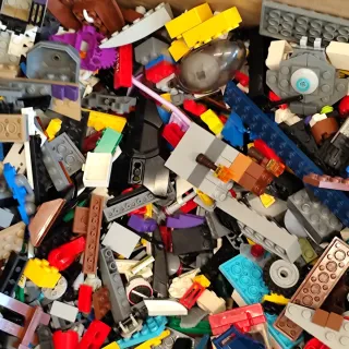 Lotto 3kg mattoncini Lego misti originali