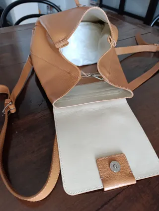 Zainetto Patrizia Pepe pelle color sabbia