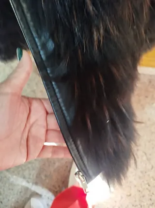 Chaqueta Piel Negra y Marrón