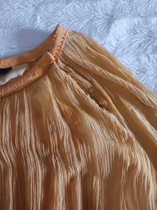 Camisa Zara naranja talla M