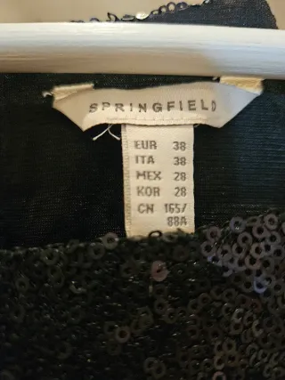 Vestido Negro Corto Lentejuelas