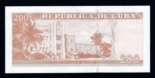 CUBA 200 PESOS 2024 UNC/SC Pick.130 Serie 266741