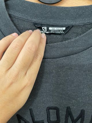 Sudadera Salomon Talla S Hombre Gris